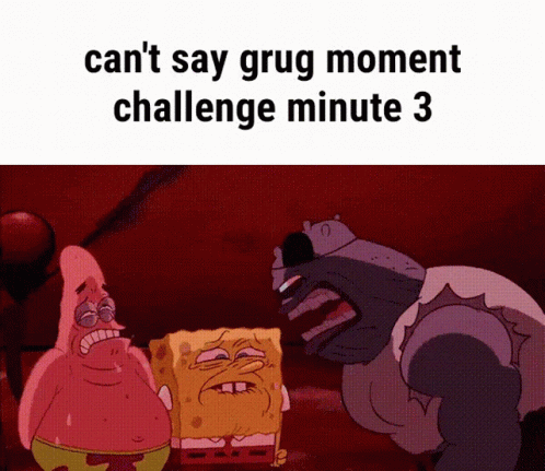 the text reads, can't say gru moment challenge minute 3