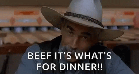 a po with text that reads beef it's what's for dinner