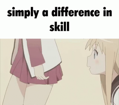 anime girl with long dark hair has an awkward message to explain what it is saying and the caption above is ` simply a differences in s s s s texting ss