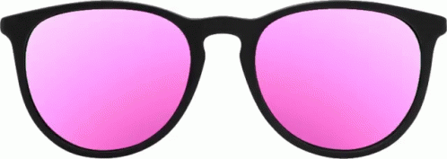 a pair of sunglasses with pink mirrored lenses