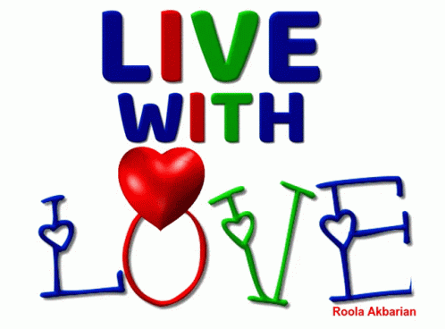 an image of the word live with love