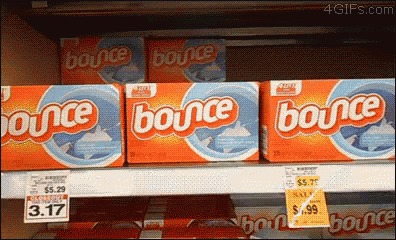 bottles of bovinee on display at a store