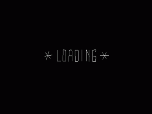 the logo for loading, a video game in which you can see the letters on a screen