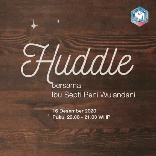 the advertise with an image of a blue surfboard in the foreground and a star above the words huddle