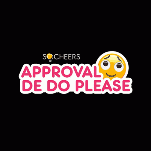a sign that says approval de do please with a smile