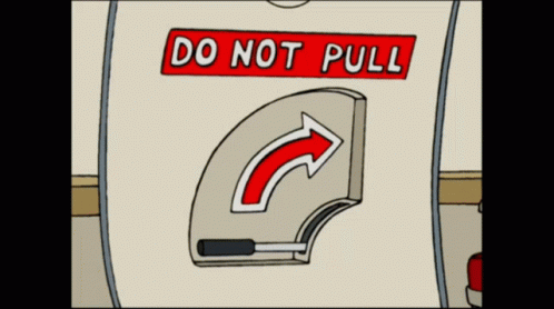 this illustration depicts a do not pull sign