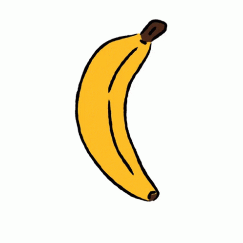 a drawing of a banana drawn with a marker