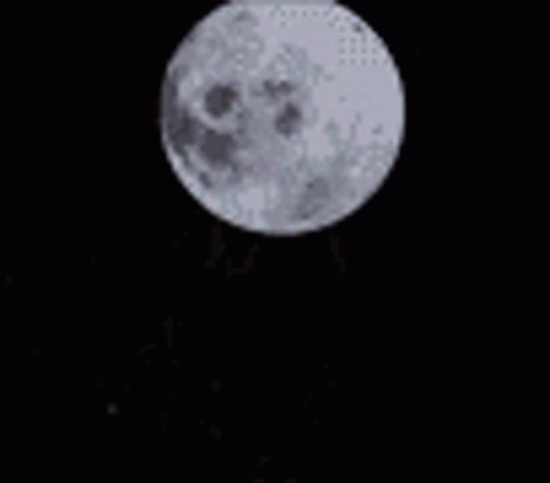 a view of the moon from a distance