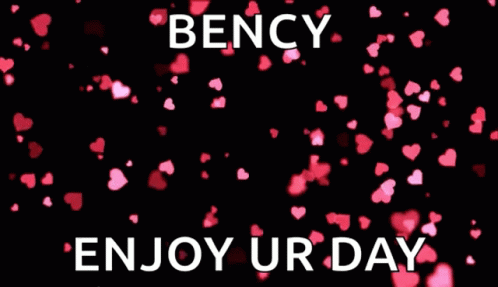 an artistic purple and black text that says enjoy urd day