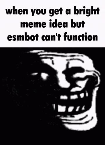 a meme text with black and white images over it