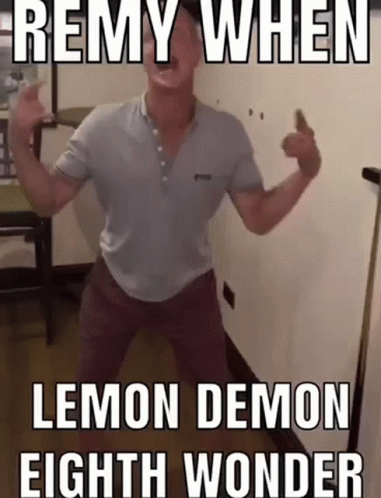 a poster with the caption'remywn lemon demon '