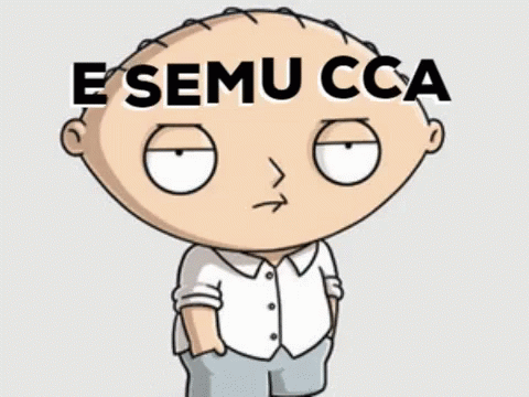 an animated blue head with the words esemu coa written below it
