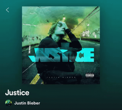 a green background with the words justice