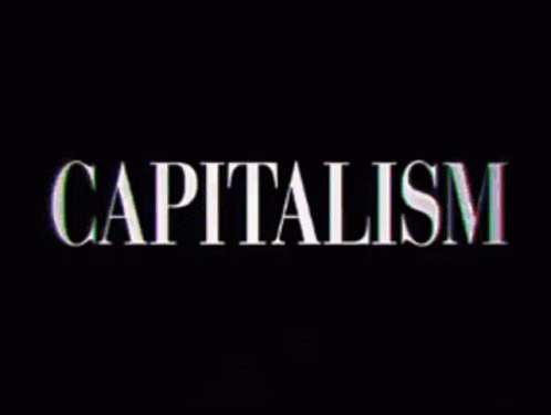 an old movie title that reads capitalism