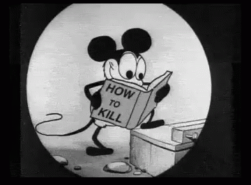 a mouse with a sign reading how to 