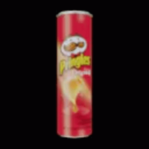 the can of drink in front of a black background