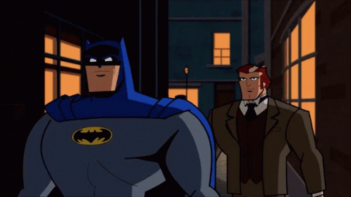 batman animated characters dressed up in their costumes