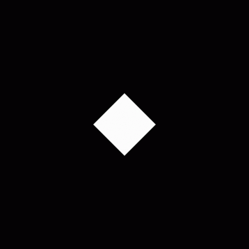 a simple white square placed in front of black background