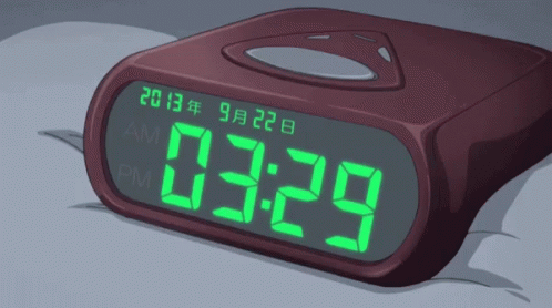 an alarm clock that is turned on with the time 4 30