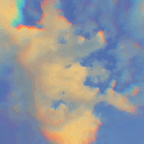 an abstract view of the sky in shades of blue and orange