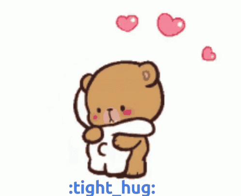 a teddy bear hugging a stuffed heart on a t shirt
