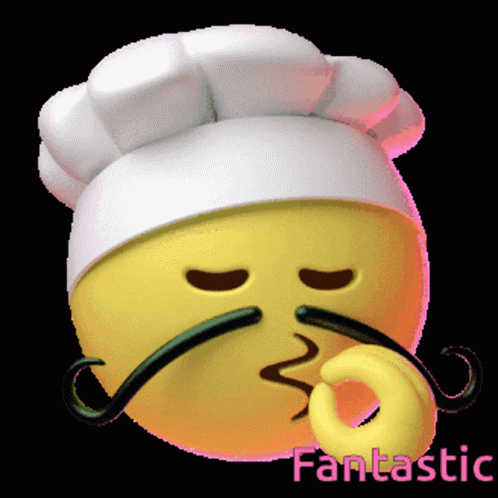 an angry looking person wearing a chef hat