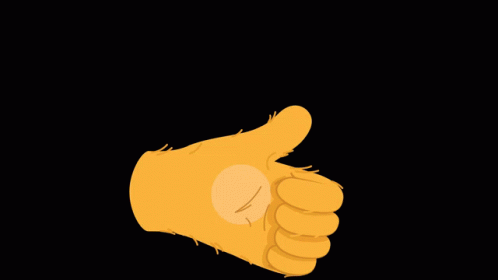 a hand holding a light bulb up and giving the thumbs up