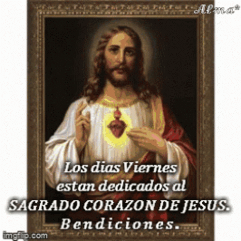 the face of jesus on a card with the caption in spanish