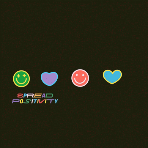 several emotication stickers in the middle of a dark background