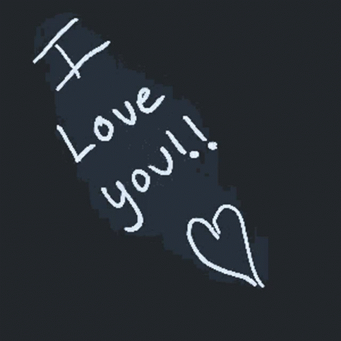 i love you handwritten message