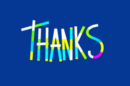 this is the word thanks written in 3d type on a red background