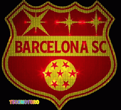 the barcelona sg logo is shown with stars