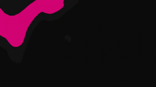the black background shows a pink logo