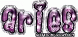 purple letters that have been digitally manipulated into each other