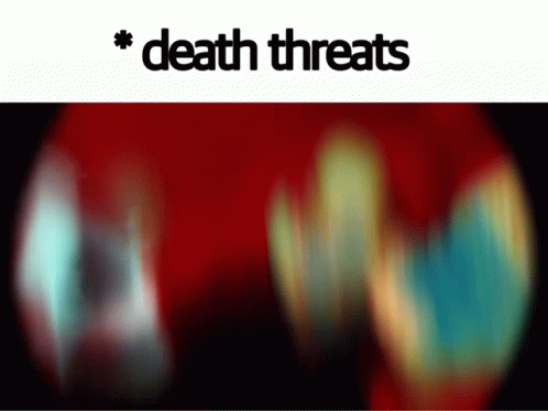 a poster with the words death treats on it