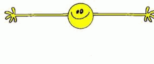 a cartoon blue smiley face holding onto a green pole