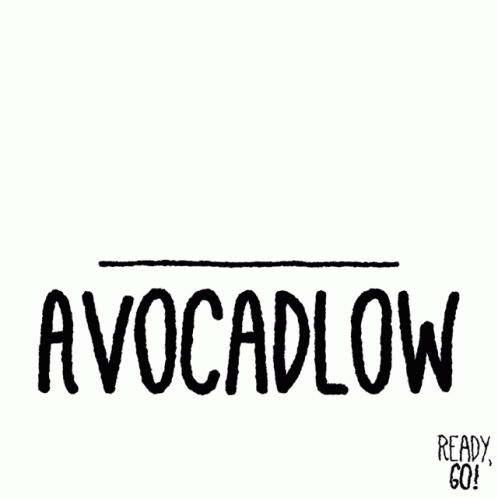 a drawing of the word avocadoow in black ink
