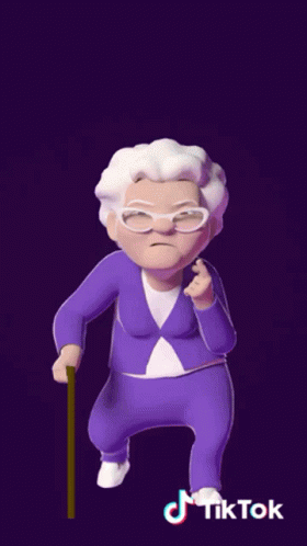 an image of a cartoon character with glasses and a cane