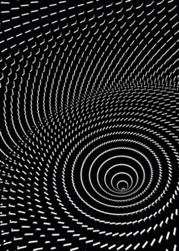 an image of a black and white spiral background