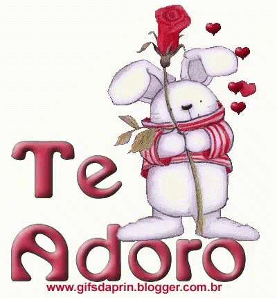 a teddy bear holding a purple rose with the word te diaoro above