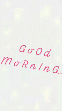 an image of the word good morning on a white sheet