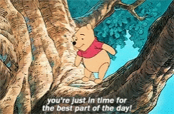 an animated winnie the pooh scene with the title quote