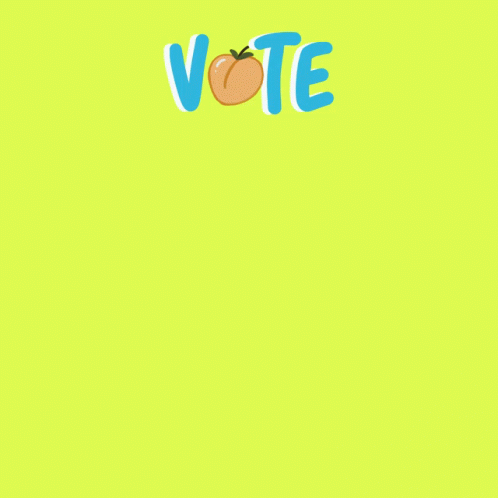 the text vote is made out of a apple