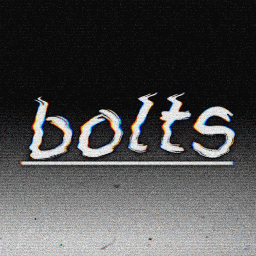 an image of the words bolts written in the air