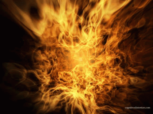 an image of an alien eye in flames