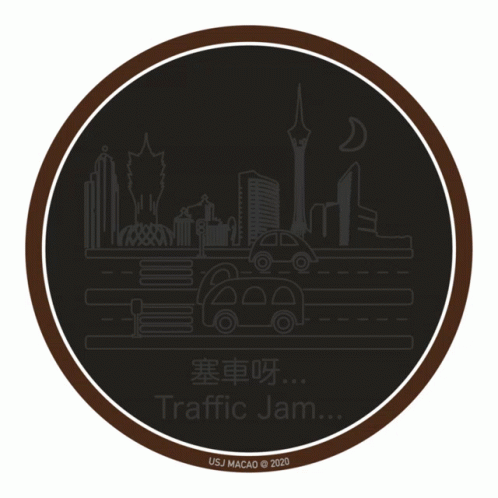 an image of a logo with the name of traffic jam