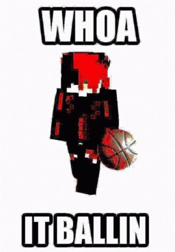 a picture of a pixellated graphic of an animal holding a basketball