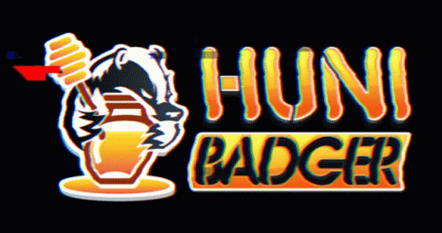 a cartoonish picture of a computer screen with text hunt badger
