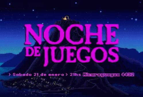 a poster that reads noche de juetos