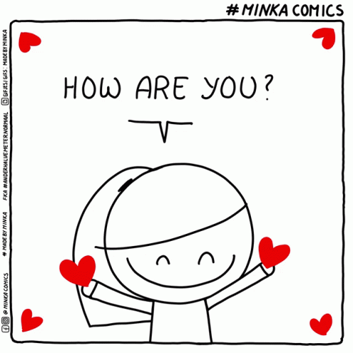 how are you? from the comic show mikea comics